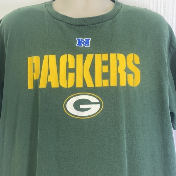 NFL Team Apparel - Vintage Green Bay Packers Green And Yellow Graphic Tee  XL - Picture 3 of 9